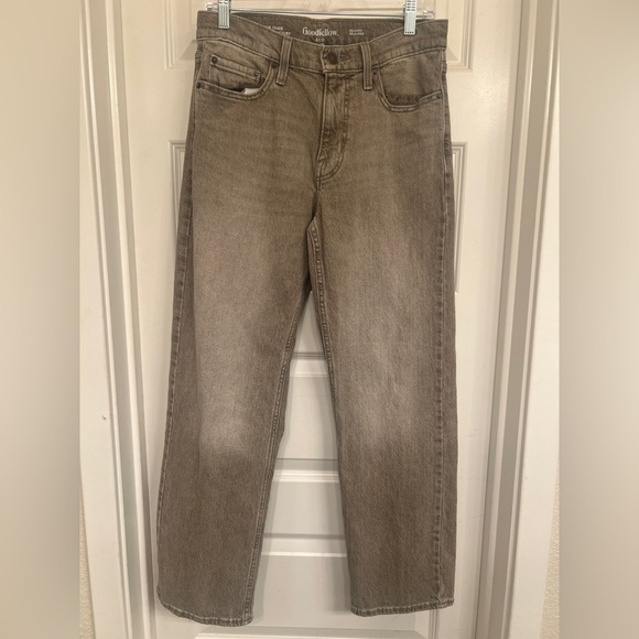 Men's Relaxed Fit Jeans - Goodfellow & Co™ Tan 28x30 - Picture 3 of 6